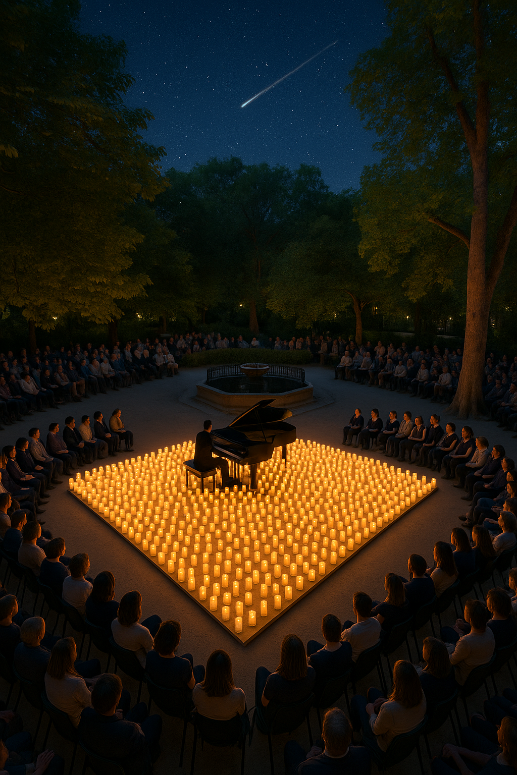 Un piano y 270 velas