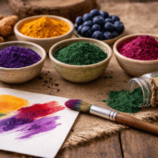 Experimentación con pinturas vegetales