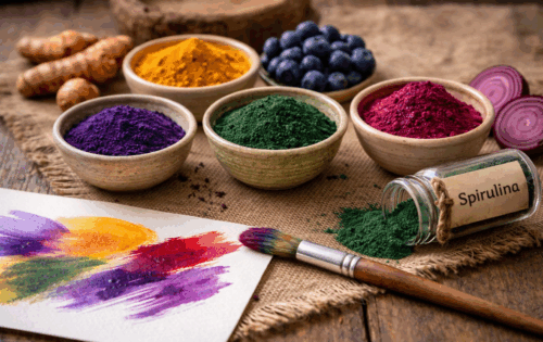 Experimentación con pinturas vegetales