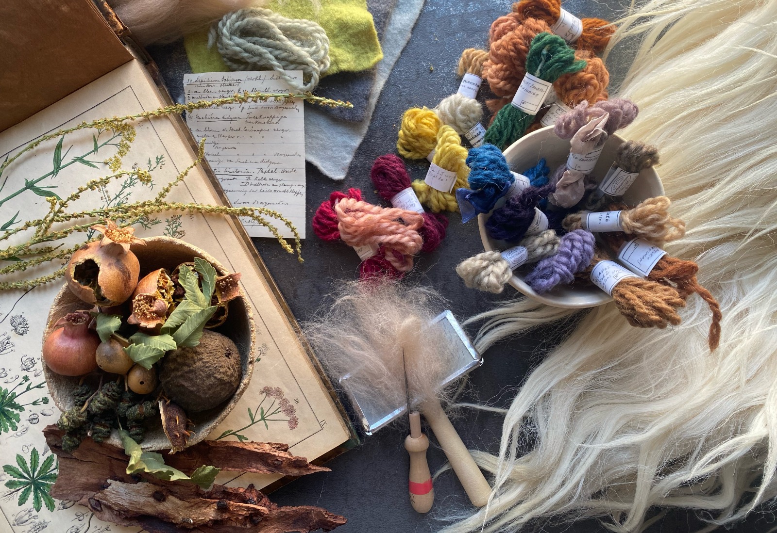 Visual mending y alteración textil con lana